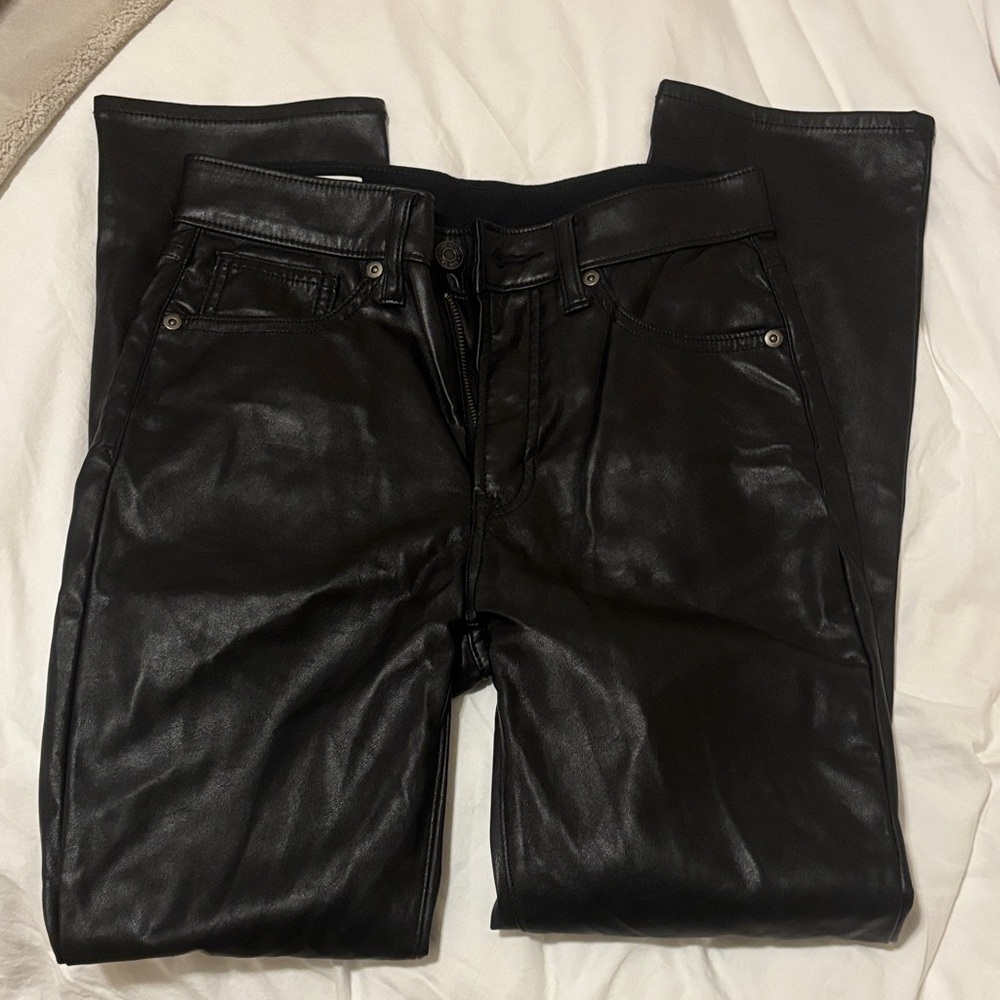 GAP Black Leather Pants